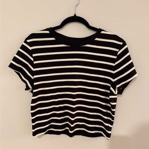 Gap Cropped Striped T Shirt